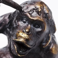 KARE Bokstøtte Monkey, polyresin, svart, sett med 2 stk