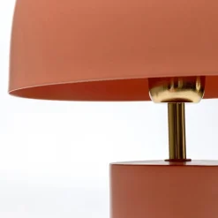 KARE bordlampe Loungy, brun, stål, høyde 38 cm