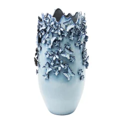 KARE Butterflies-vase, lyseblå, høyde 50 cm, steintøy