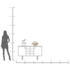 KARE Concha dekorativ vase, høyde 29 cm, støpt stein, beige