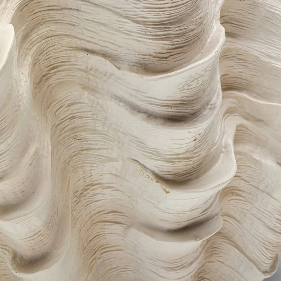 KARE Concha dekorativ vase, høyde 29 cm, støpt stein, beige