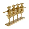 KARE Dancing Cows dekorativ figur, gullfarget, polyresin, H 23 cm