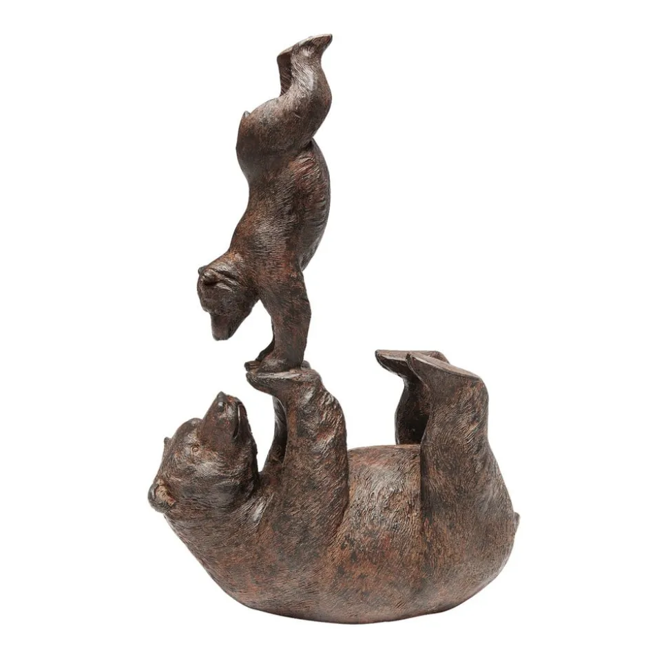 KARE dekorativ figur Artistic Bears Handstand, polyresin, brun