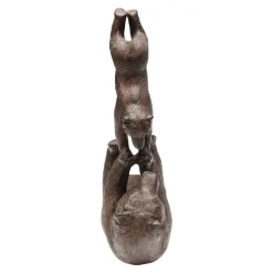 KARE dekorativ figur Artistic Bears Handstand, polyresin, brun