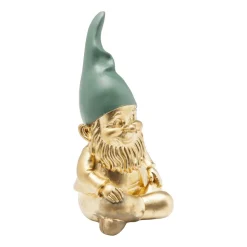 KARE dekorativ figur dverg Sittende, grønn/gullfarget, polyresin
