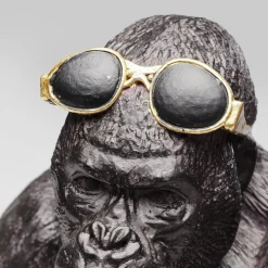 KARE dekorativ figur Monkey Beach, høyde 20 cm, svart polyresin