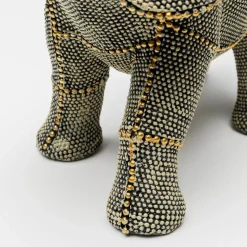 KARE dekorativ figur Walking Elephant Pearls, høyde 24 cm, grå