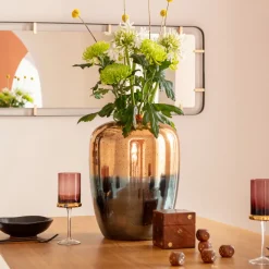 KARE dekorativ vase Lizy Shine Multi, høyde 41 cm, håndlaget glass