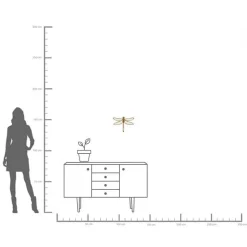 KARE Dragonfly Mirror veggobjekt, polyresin, glass, gull