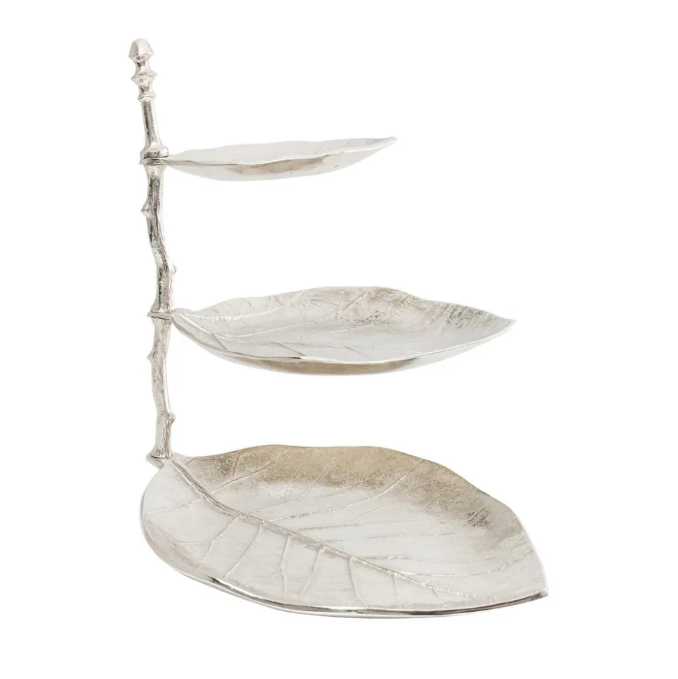 KARE Etagere Leaf, aluminium, forniklet, høyde 46 cm