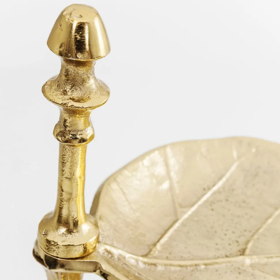 KARE Etagere Leaf, aluminium, messingbelagt, h 46 cm