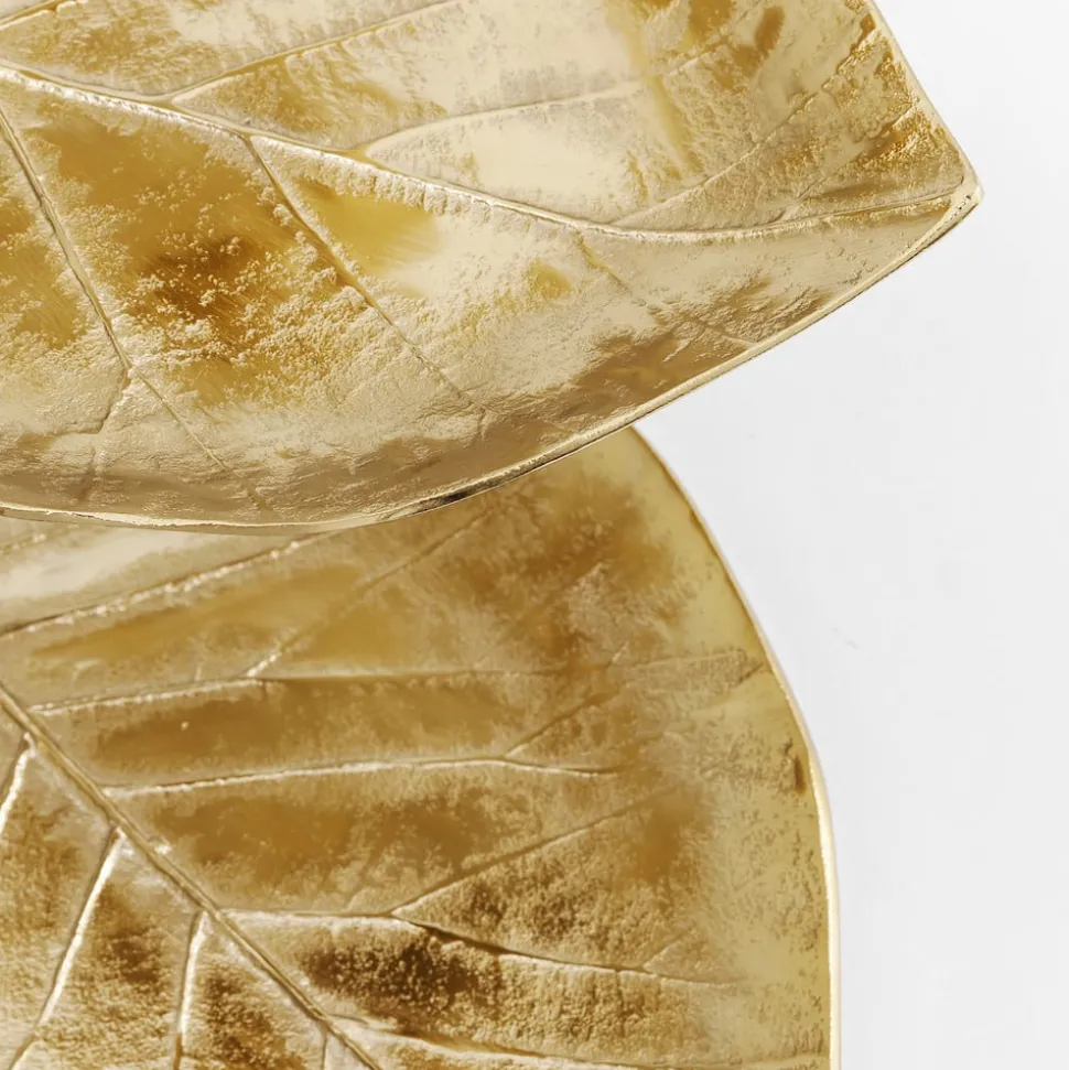 KARE Etagere Leaf, aluminium, messingbelagt, h 46 cm