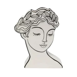 KARE Favola Lady-vase, høyde 25 cm, keramikk, svart/hvit