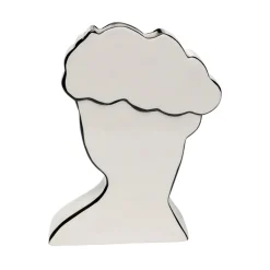 KARE Favola Lady-vase, høyde 25 cm, keramikk, svart/hvit