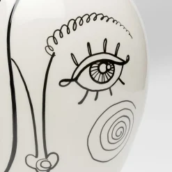 KARE Favola Lady-vase, høyde 30 cm, keramikk, svart/hvit