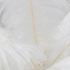 KARE Feather Palm gulvlampe med fjær, hvit