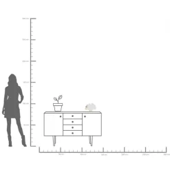 KARE Ginkgo Elegance-vase, høyde 18 cm, steintøy, hvit, gull