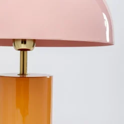 KARE Josy bordlampe, rosa/oransje, stål, høyde 51 cm