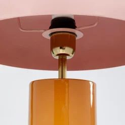 KARE Josy bordlampe, rosa/oransje, stål, høyde 51 cm