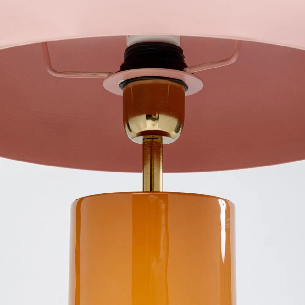 KARE Josy bordlampe, rosa/oransje, stål, høyde 51 cm
