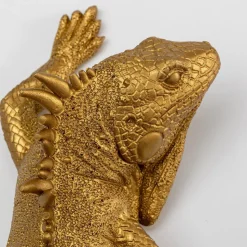 KARE Lizard veggobjekt, lakkert polyresin, 31 x 11 cm, gull