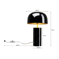 KARE Loungy bordlampe, svart