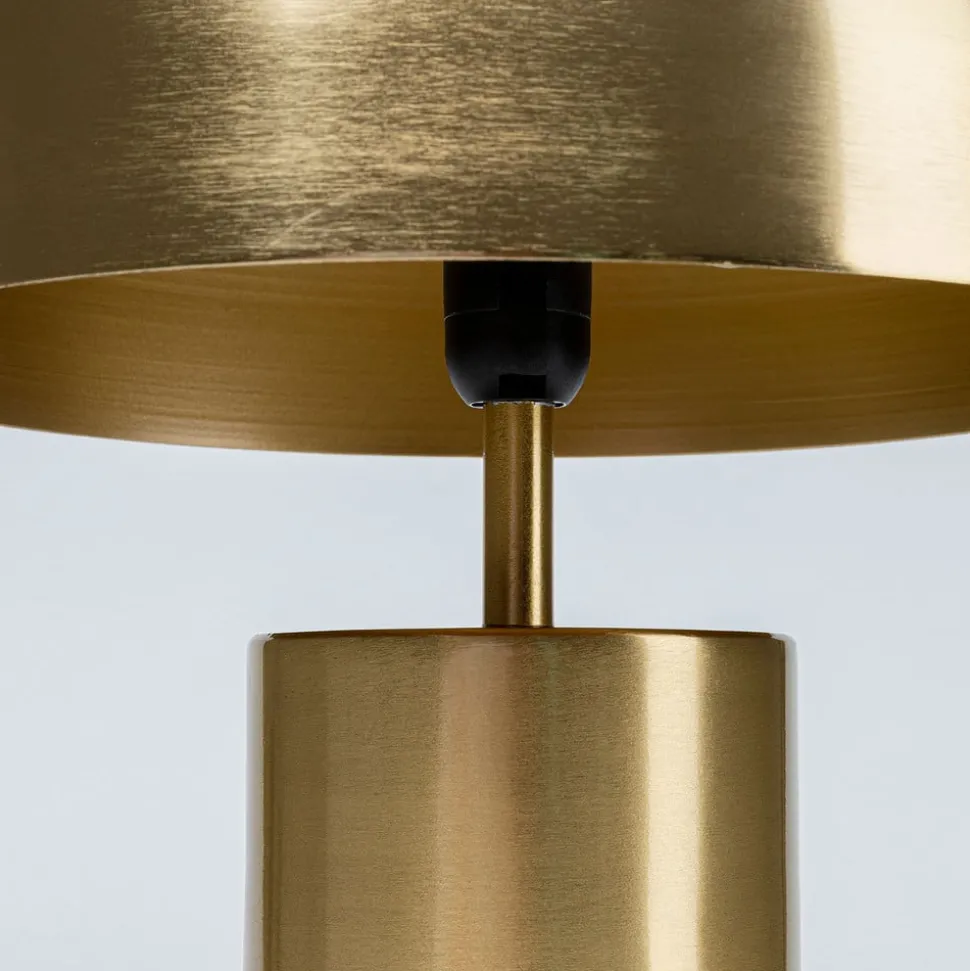 Kare Loungy Gold bordlampe i gull