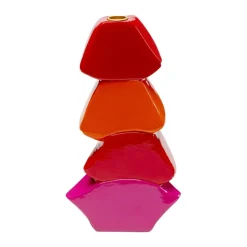 KARE Lysestake Lips, høyde 30 cm, polyresin, rød