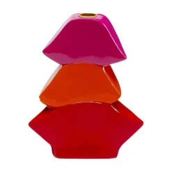KARE Lysestake Lips, høyde 20 cm, polyresin, rød