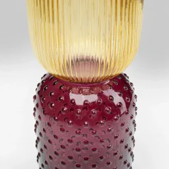 KARE Marvelous Duo-vase, høyde 38 cm, glass, gul, lilla