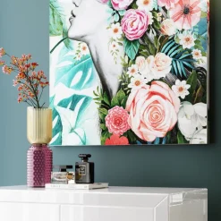 KARE Marvelous Duo-vase, høyde 38 cm, glass, gul, lilla