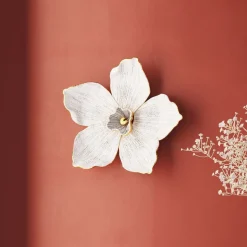 KARE Orkidé veggobjekt, polyresin, 24 x 25 cm, hvit