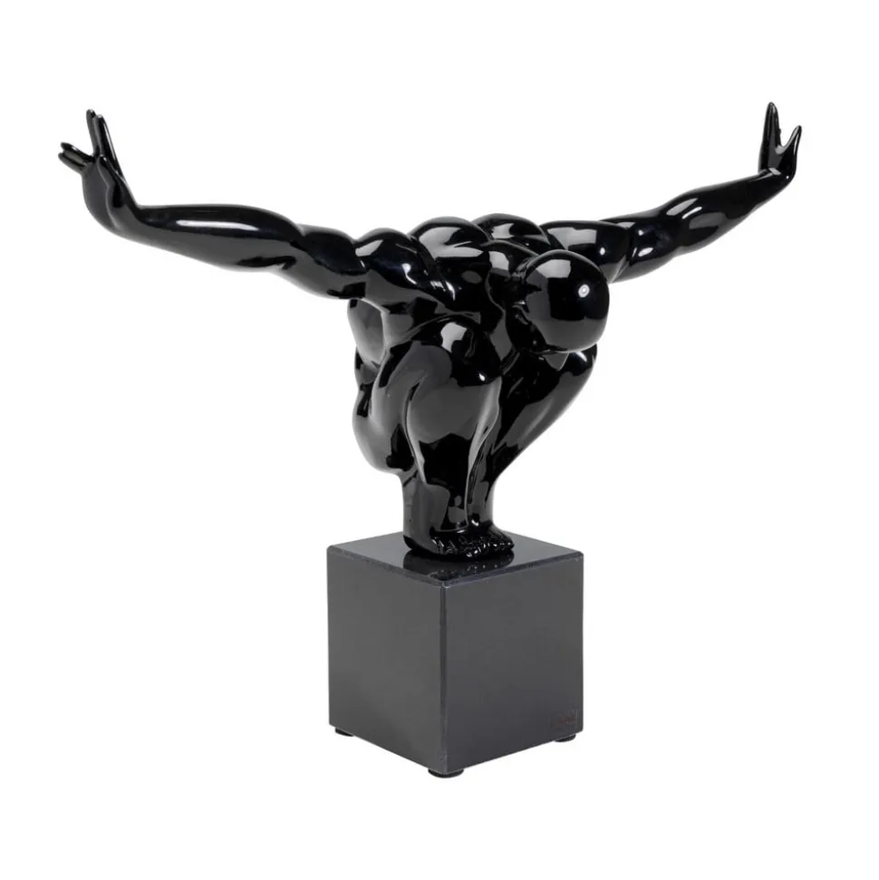 KARE pyntegjenstand Athlet Black Small, svart, bredde 43 cm