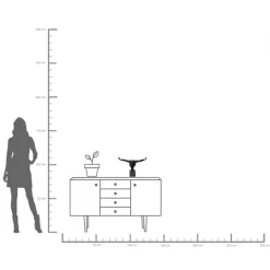 KARE pyntegjenstand Athlet Black Small, svart, bredde 43 cm