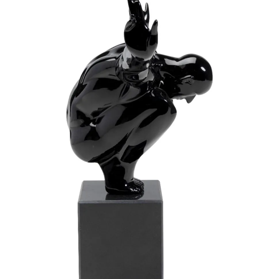 KARE pyntegjenstand Athlet Black Small, svart, bredde 43 cm