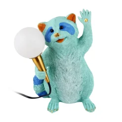 KARE Racoon bordlampe, multifarget, kunstharpiks, høyde 31 cm