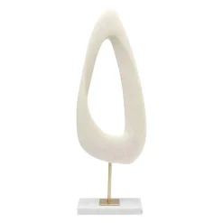 KARE Soft Shape dekorativt objekt, høy form, hvit, støpt stein