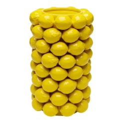 KARE Vase Lemon Juice, høyde 43 cm, Ø 26 cm, porselen, gul