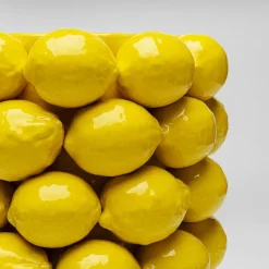 KARE Vase Lemon Juice, høyde 43 cm, Ø 26 cm, porselen, gul