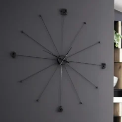 KARE veggklokke Like Umbrella, aluminium, polystyren, Ø 100 cm