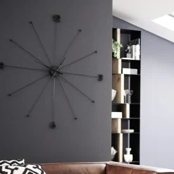 KARE veggklokke Like Umbrella, aluminium, polystyren, Ø 100 cm