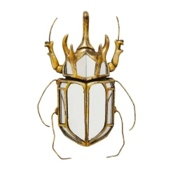 KARE veggobjekt Beetle Mirror, polyresin, glass, gull