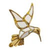 KARE veggobjekt Hummingbird Mirror, polyresin, glass, gull