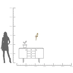 KARE veggobjekt Parrot Mirror, polyresin, glass, gull