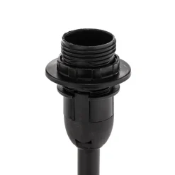 Kate-bordlampe med stoffskjerm, svart/gull