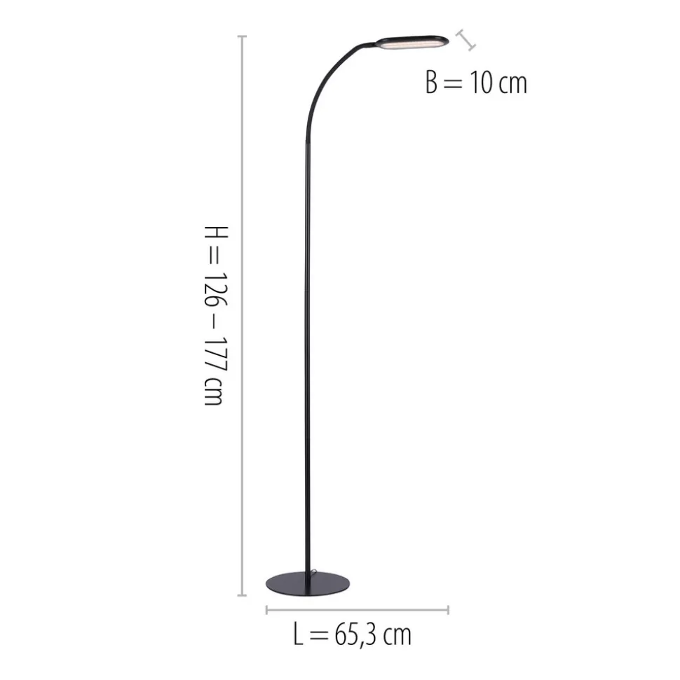 Kelly LED-gulvlampe, CCT dimbar