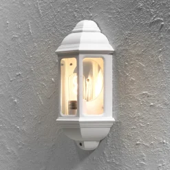 Klassisk utendørs CAGLIARI I vegglampe i hvit