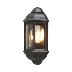 Klassisk utendørs CAGLIARI I vegglampe i svart