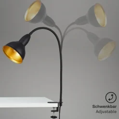 Klemmelampe Hygge Comfort light Retro, svart