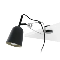 Klemmelampe Studio, svart/krem